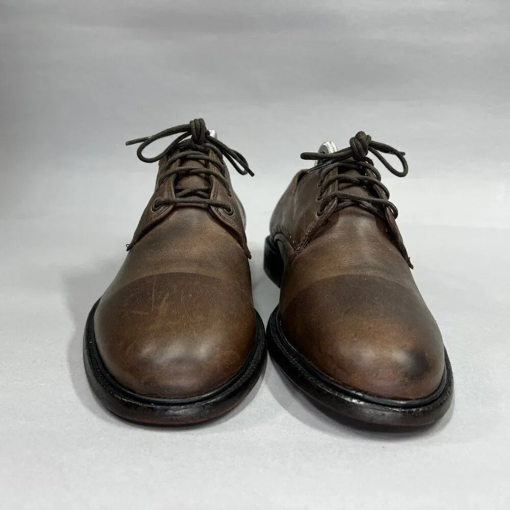 All Saints Men's Size 8 Brown‎ Leather Dress Shoes